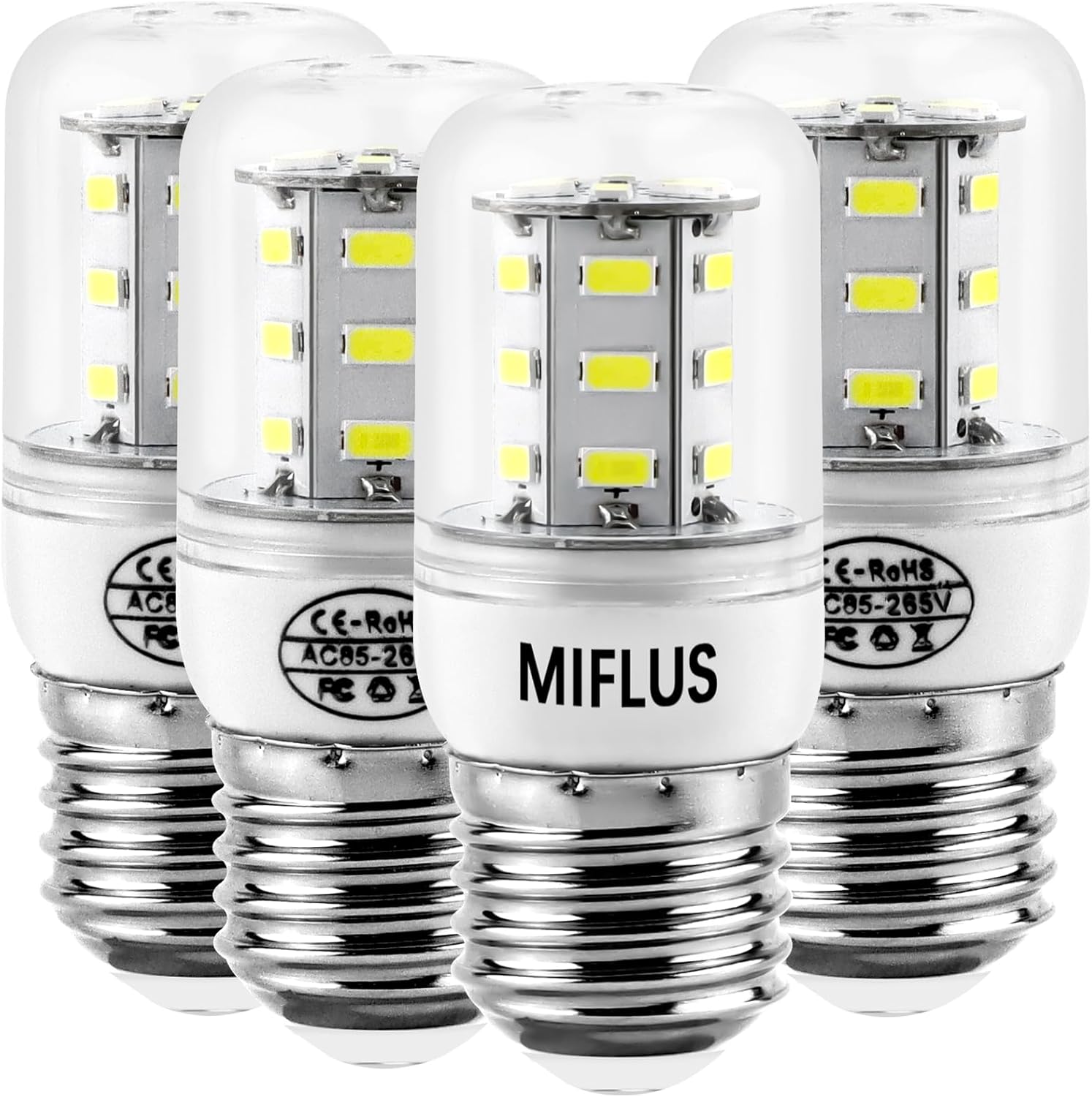 5304511738 Appliance Li.GHT Bulb/Refrigerator Li.GHT Bulb/Light Bu.lb Kei D34l E26/E27 3.5W 5000K (85V-265V White Light) Compatible for Frigid-aire Ken-More Refrigerator Led Light Bu.lb-4packs