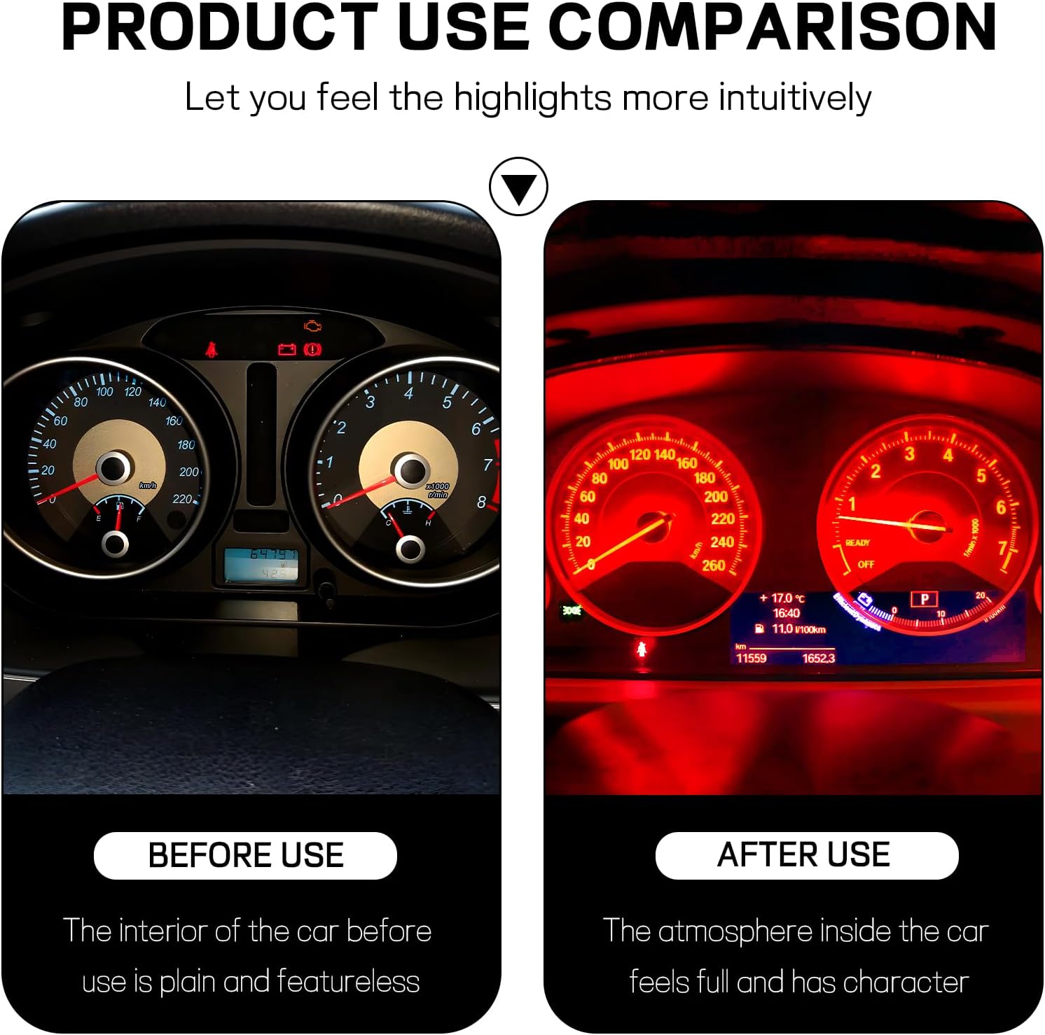 10PCS T3 Neo Wedge LED Car Instrument Cluster Dashboard Gauge Bulb, 8mm Interior Dash Board Indication Light Replacement, Compatible with 35853-SDA-A01 Accord Civic Camry (Red) image 4