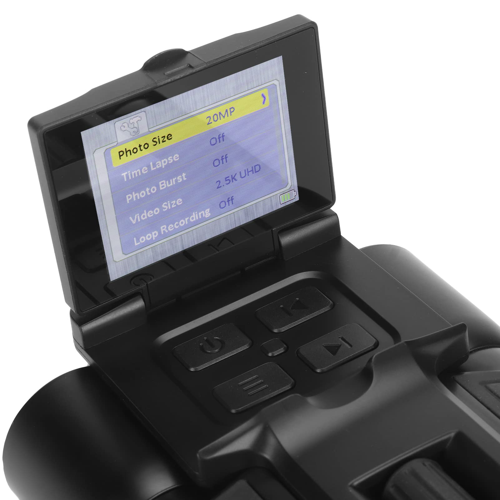 Jumelles Numériques 2,4 Pouces avec Appareil Photo, Caméscope Enregistreur Vidéo 1080p 5MP avec Vision Nocturne, Jumelles Numériques LCD 12X pour L'observation des Oiseaux, Les
