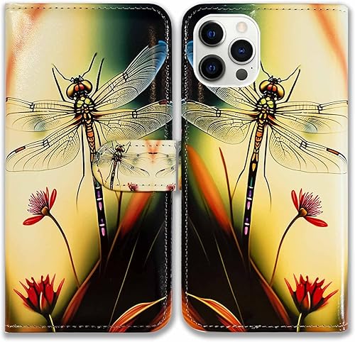 Miniatura 9 de Bcov Funda tipo cartera para iPhone 13 Pro Max, de piel con diseño de gato marrón, con ranura para tarjetas, soporte para iPhone 13 Pro Max