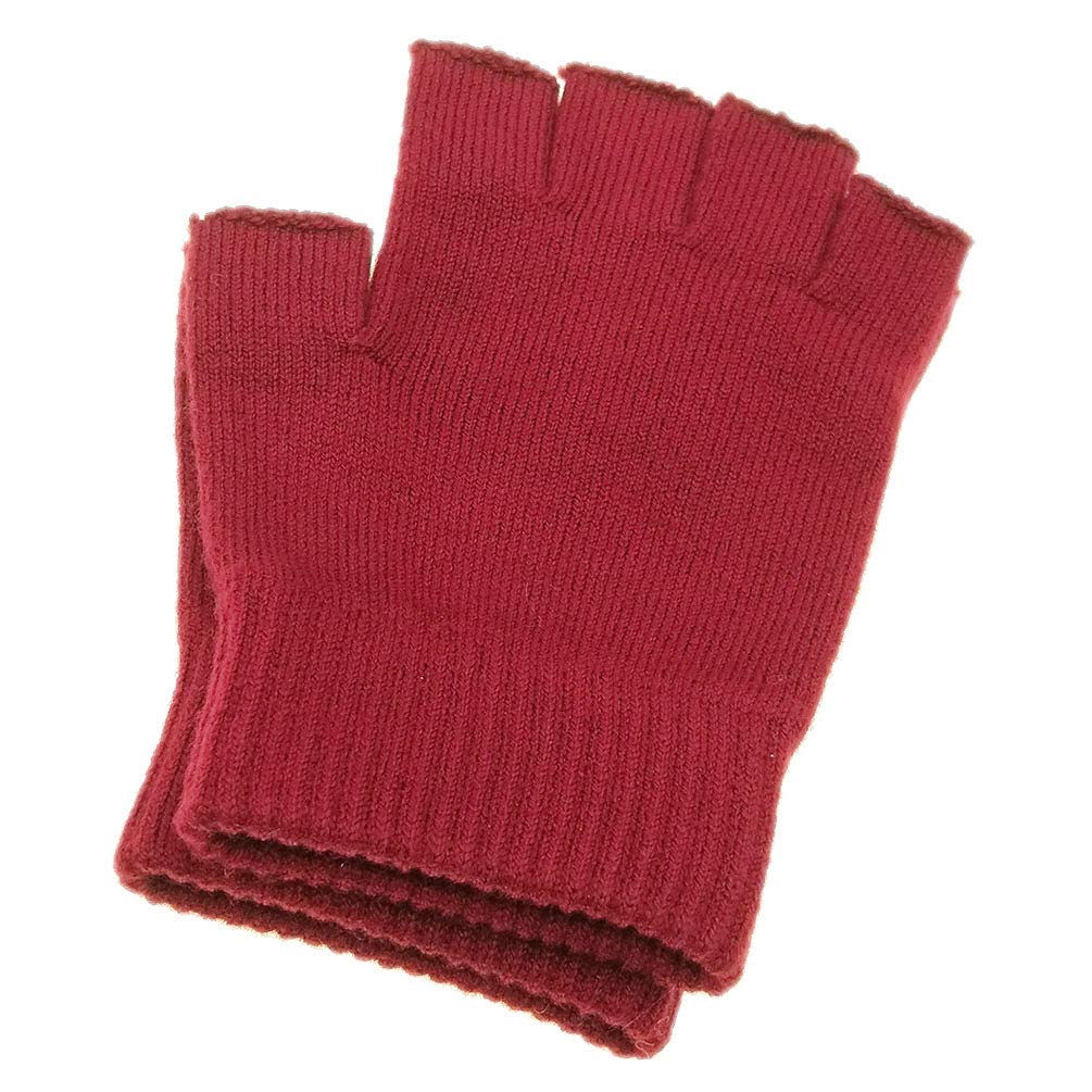 Novawo Wool Blend Fingerless Gloves Warm Arm Warmers Unisex Winter Gloves