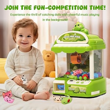 Large Claw Machine for Kids with Sound and Light,Arcade Game,Timing Competition Mode,Sweet Dispenser with Play Coins,Candy/Vending Machine Toys,Egg Twist Toy,Gift for Girls Boys 3 4 5 6 Years Old