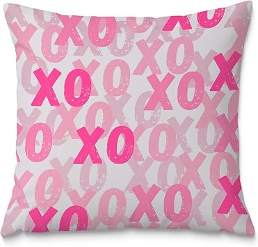 Pink XO Pillow Covers, XOXO 18x18, Coquette Room Decor, Preppy Throw Pillows, Y2K Bedding, Couch Decor, Dorm Essentials
