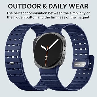 Bandletic Magnetic Band Compatible with Samsung Galaxy Watch 9 8/8 Classic