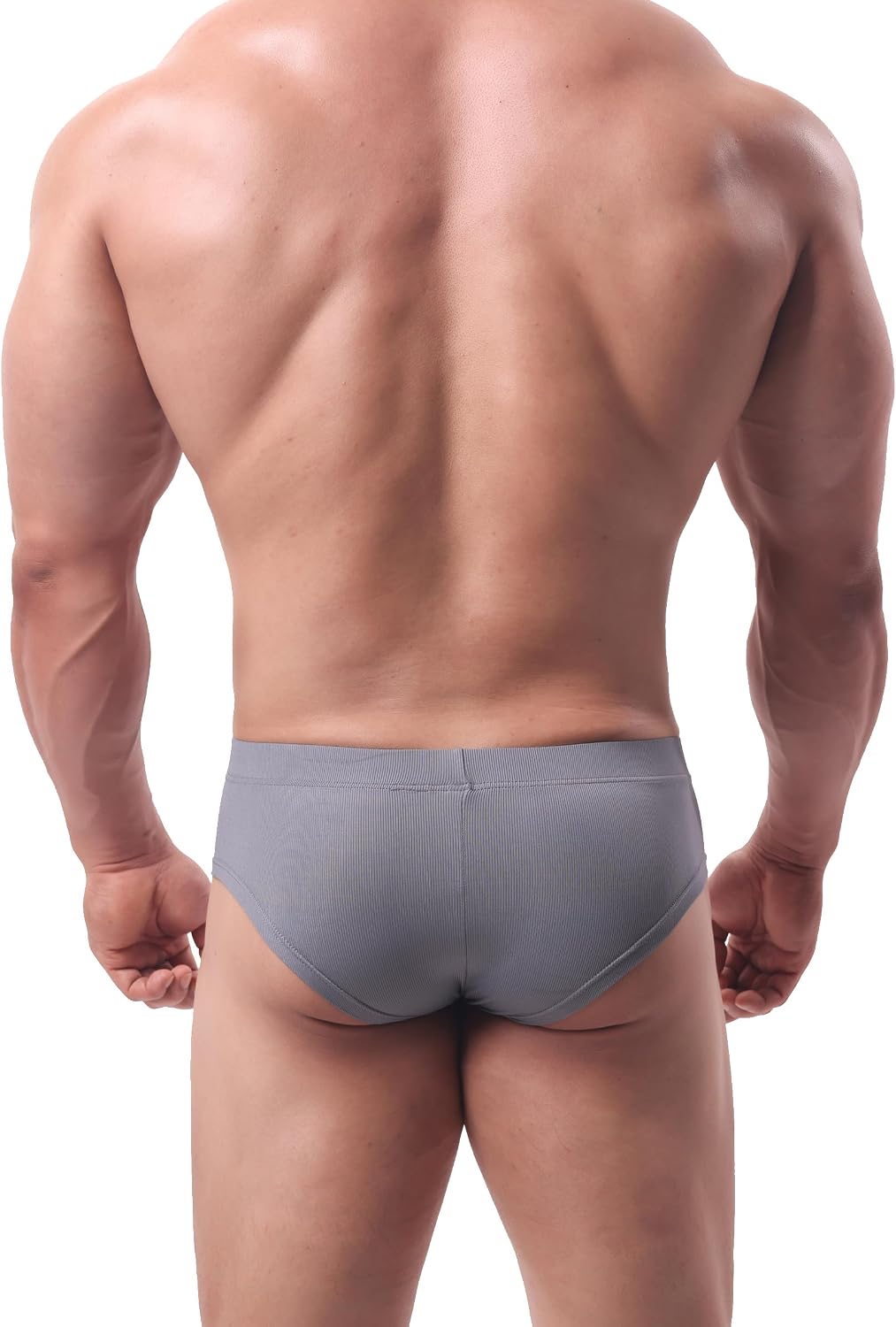 iKingsky Men's Cheeky Briefs Sexy Mid Coverage Back Underwear Low Rise Under Panties for Men