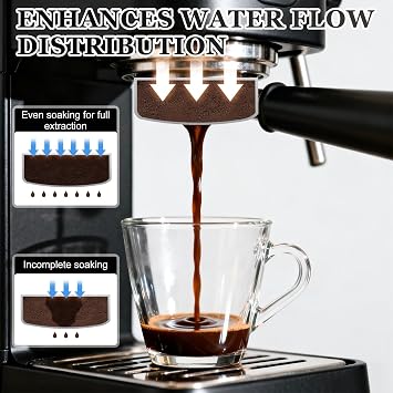 2PCS Puck Screen 53.5mm, Coffee Puck Screen 1mm/1.7mm Thickness 150μm, Espresso Puck Screen for 53.5mm Portafilter, Reusable Stainless Steel Lower Shower Screen