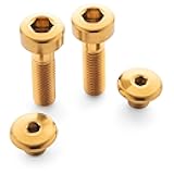 Terske Titanium Brake Lever Upgrade Kit - 4-Piece Bolt Set Compatible with Shimano XTR, XT, SLX & Deore