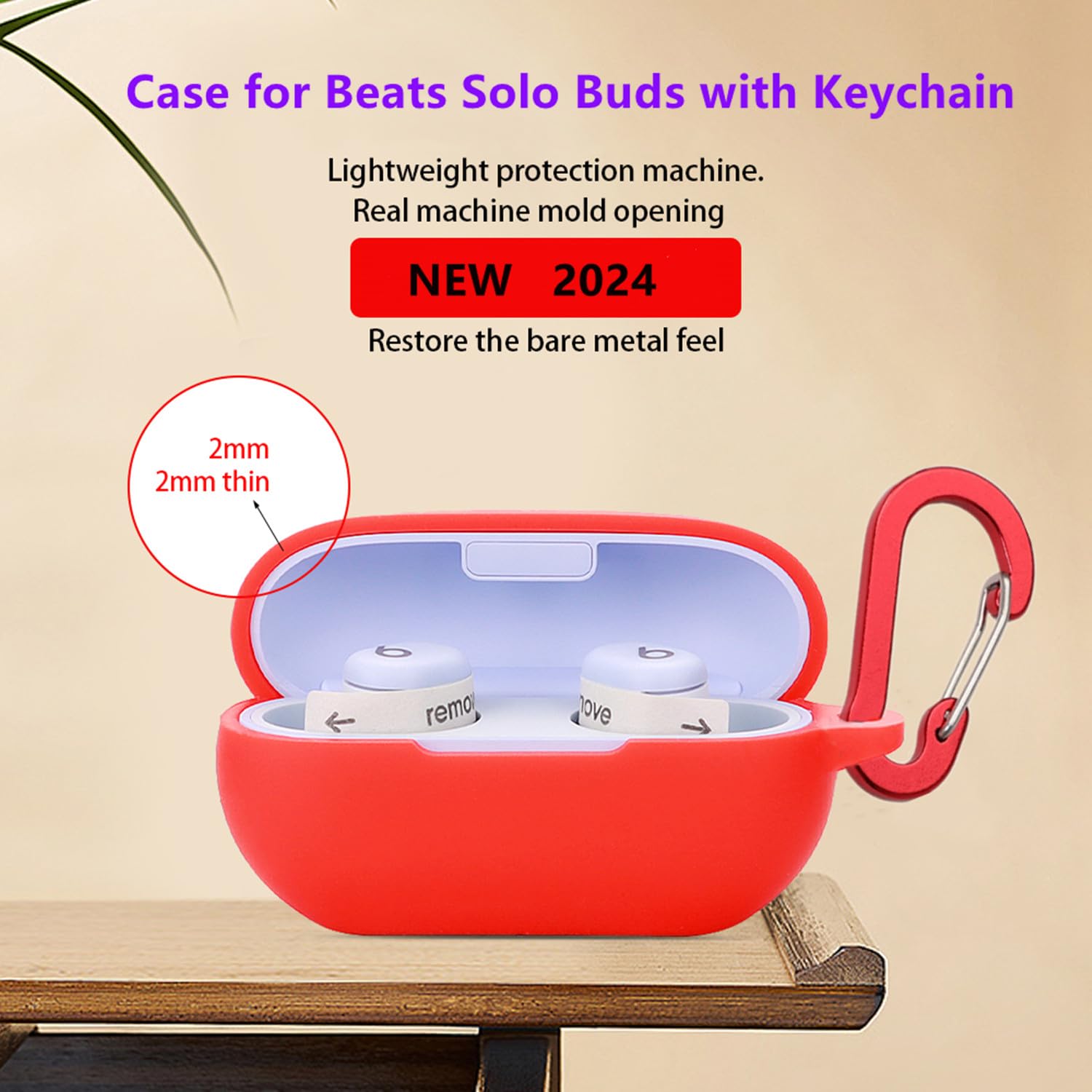 Amazon.com: Case for Beats Solo Buds Case Cover with Flower