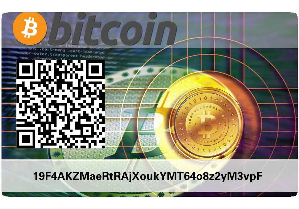 Paper wallet, gift card, plastic card, Cold Storage, Bitcoin, Ethereum, Ripple, Verge, Litecoin, pack of 5