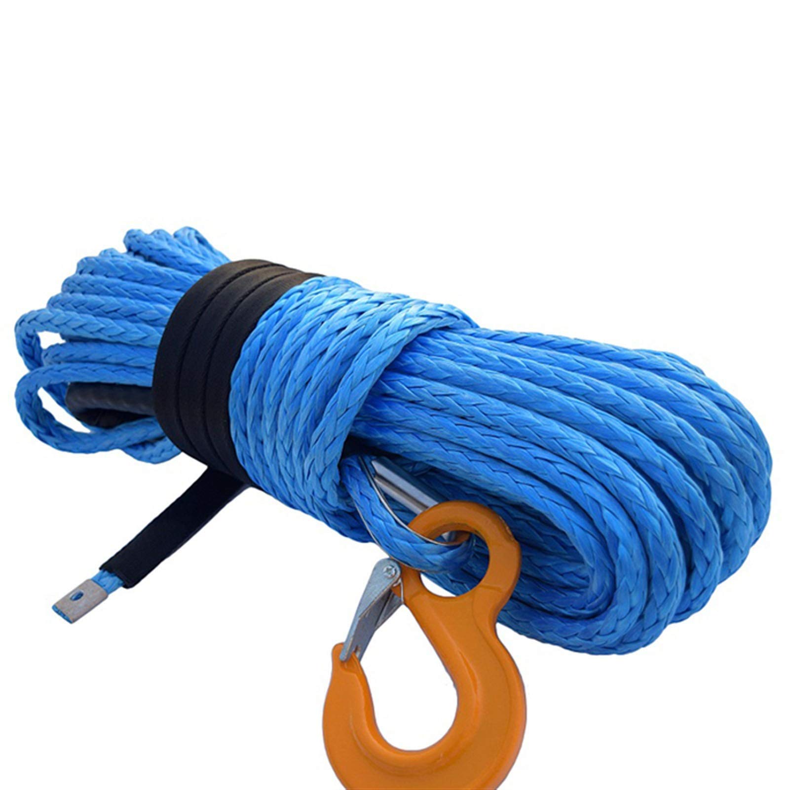 Winch Rope, Green 10mm*30m Synthetic Winch Rope,Spectra Cable,Kevlar,Replacement for(Blu)