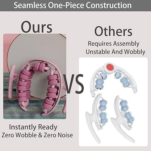 Miniatura 5 de Herramienta de masaje para celulitis, masajeador de piernas de viaje, rodillo de masaje de oficina, rodillo de masaje portátil sin montaje, alivia