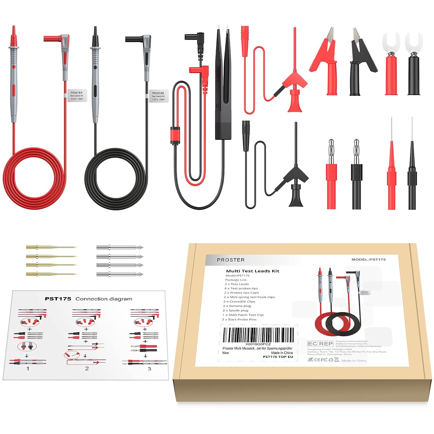 Proster Multi Test Leads Kit in packaging