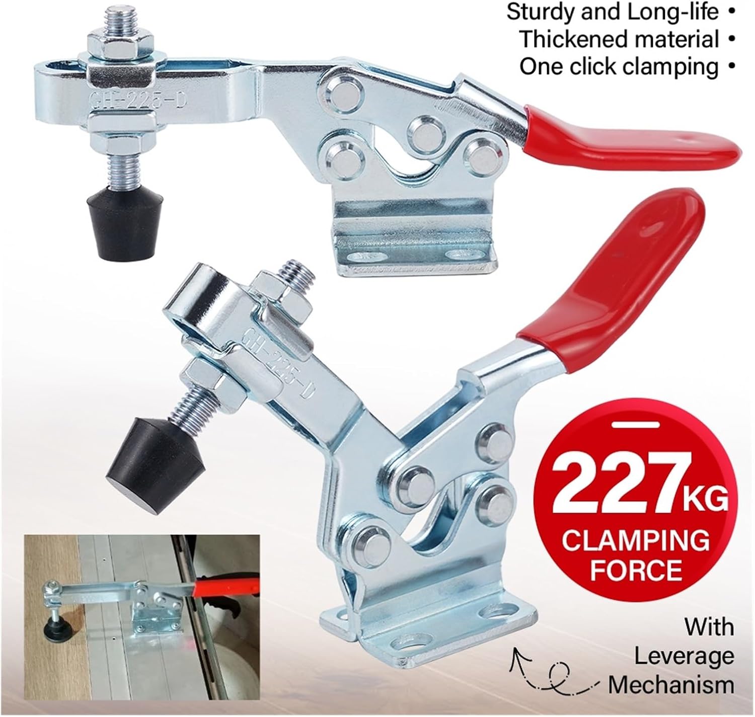 Toggle Clamp 2PCS Clamp Workholding Chuck Horizontal Quick GH-225D Engraving Machine Compressor Vertical