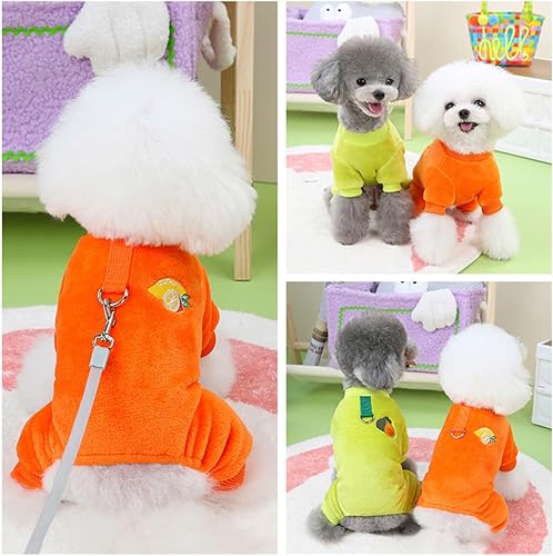 Miniatura 6 de Suéter para perro, overol de invierno de forro polar para cachorros, ropa para perros pequeños, hembras y niños, pijama cálida para perros pequeños,
