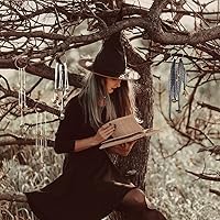 Vista 32 de OLYCRAFT 3 Pcs Witch Bells & Keychain Hangers - Moon Key Wiccan Bells Decor with Wood Beads Wind Chimes for Home Decor - 11.8 Inch