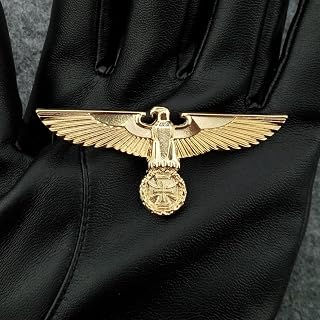 NTANH Germany Medal World War II Golden German Eagle Military Brooches With Safety-Pin Army Badge Souvenir Medal Support