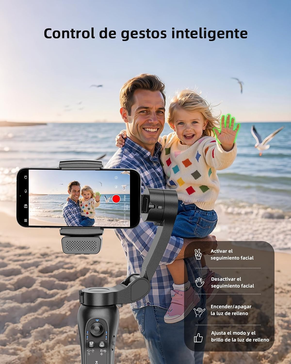 Innovative Magnetic Fill Light with 9 brightness modes