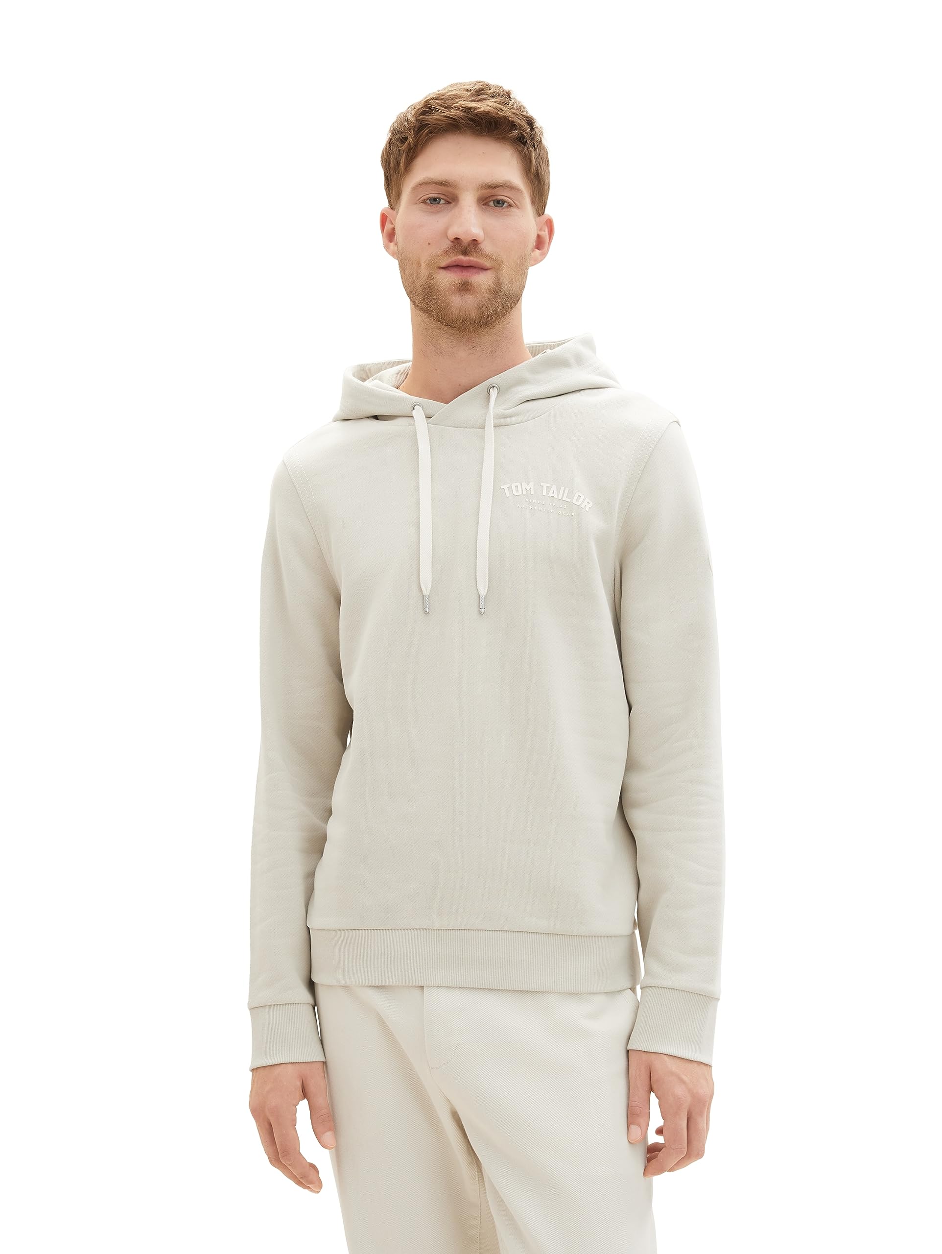 Tom Tailor Herren Sweatshirt Hoodie mit Logo-Print