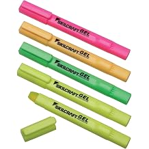 AbilityOne - 7520016919223 - Gel Highlighter - Assorted Fluorescent Colors - 5/PG - 5 units