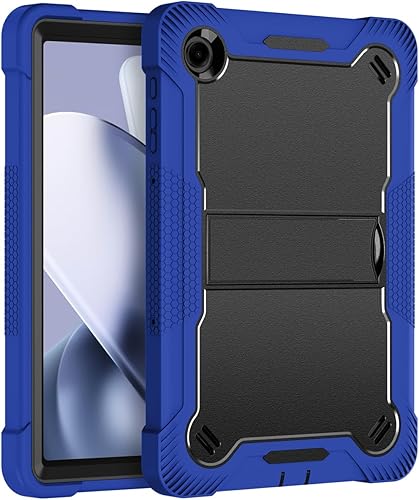 Kickstand Case for T-Mobile REVVL Tab 2 Tablet 10.1 Inch 2025 with Screen Protector, 3 in 1 Heavy Duty Rugged Shockproof Protective Case for T-Mobile REVVL Tab 2 5G 10.1" (Black/Black)