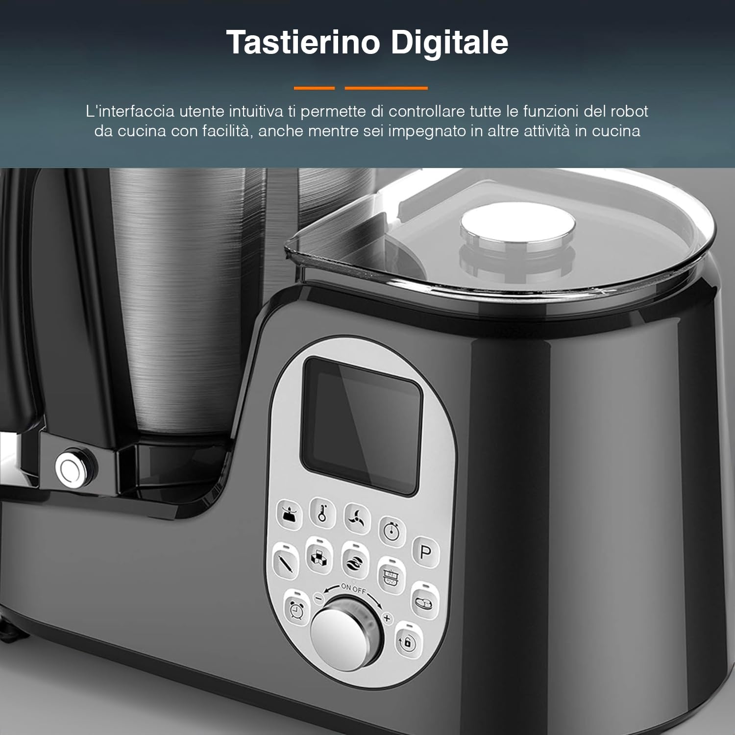 Robot da Cucina Multifunzione - Cuoci e Sminuzza 32x37.8x25cm, 3.5L, 550W