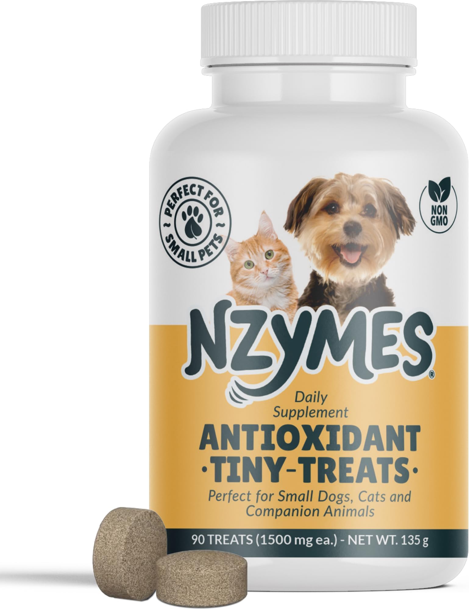 Nzymes Antioxidant Tiny Treats for Small Dogs, Hip & Joint Mobility, 90 Ct