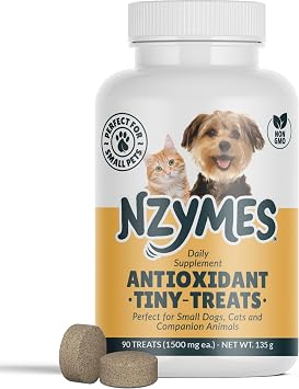 Nzymes Antioxidant Tiny Treats for Small Dogs, Hip & Joint Mobility, 90 Ct