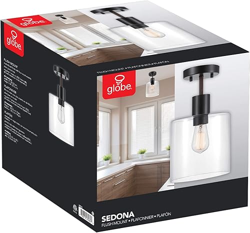 Miniatura 7 de Globe Electric Lámpara Harrow 60333 para montaje semiempotrado