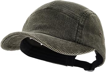 Corduroy 5 Panel Hat Short Brim Baseball Caps Classic Snapback Umpire Hat Winter Dad Hats Short Bill Cadet Hats
