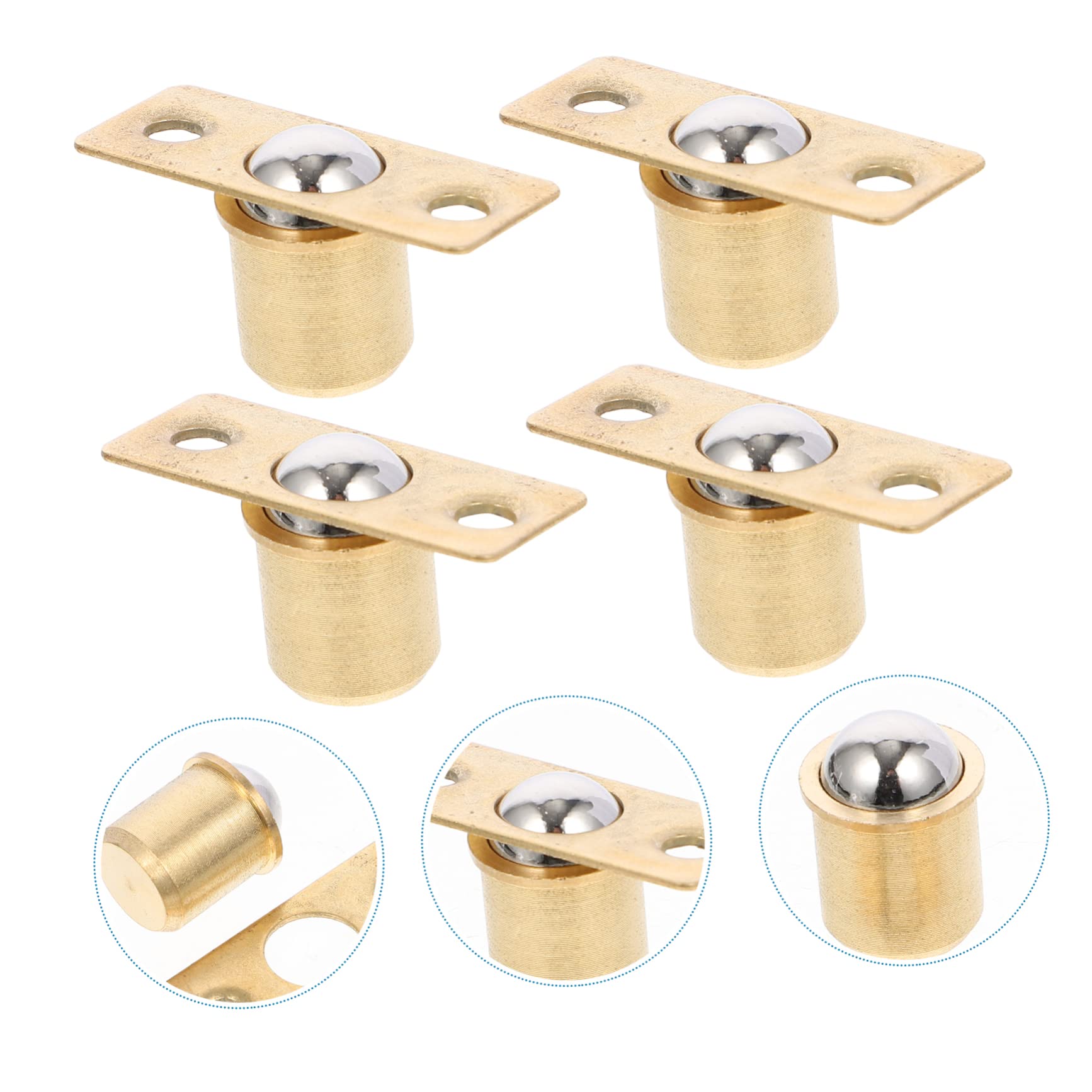 Clips Para Puerta De Armario Tipo Tarjeta - Cierre Táctil Anti-ruido, Con Rodillos Y Imán, Para Cajones Y Muebles