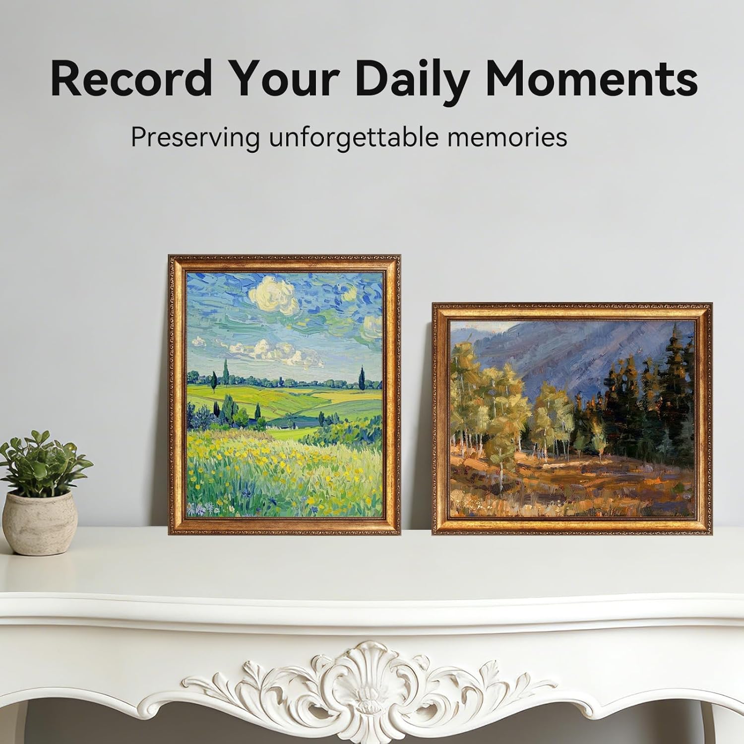 16x20 Vintage Gold Picture Frame, Ornate Victorian Frames for Wall with Real Glass, Display Art 11x14 with Mat or 16x20 without Mat for Gallery Wall - Image 7