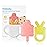 Frida Baby Silicone Teething Toys, 4-in-1 Teether for Babies & Infants, Teething Relief for 0-18 Months, Not-Too-Cold-to-Hold Baby Teether, BPA-Free