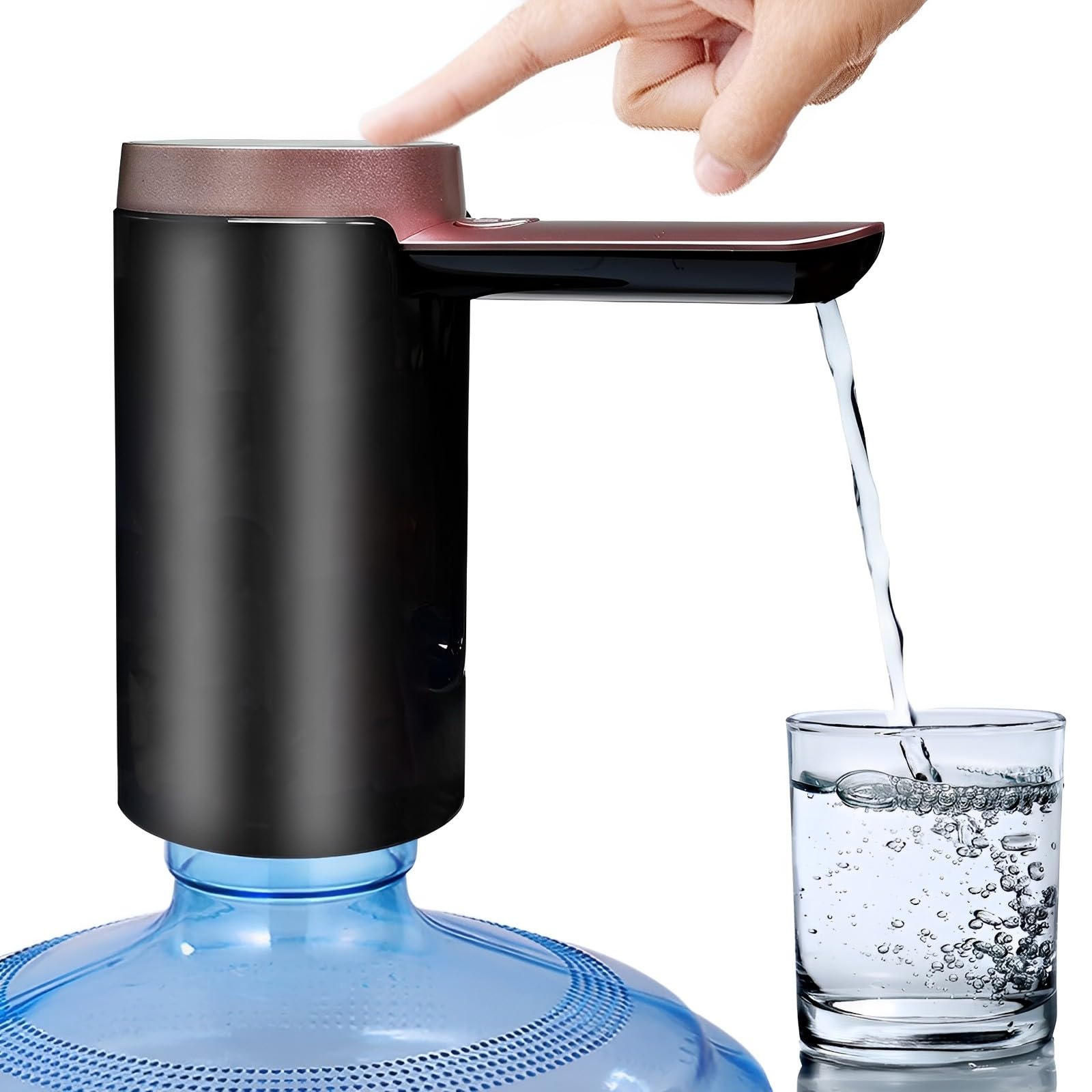 Electric Water Dispenser for 5 Gallon: Portable Automatic Drinking Water Bottle Pump - Smart Water Jug Pump with USB Rechargeable for Home Camping