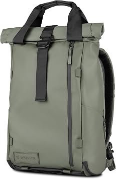 WANDRD PRVKE EDC Laptop Backpack, Wasatch Green, 18L-22L Rolltop