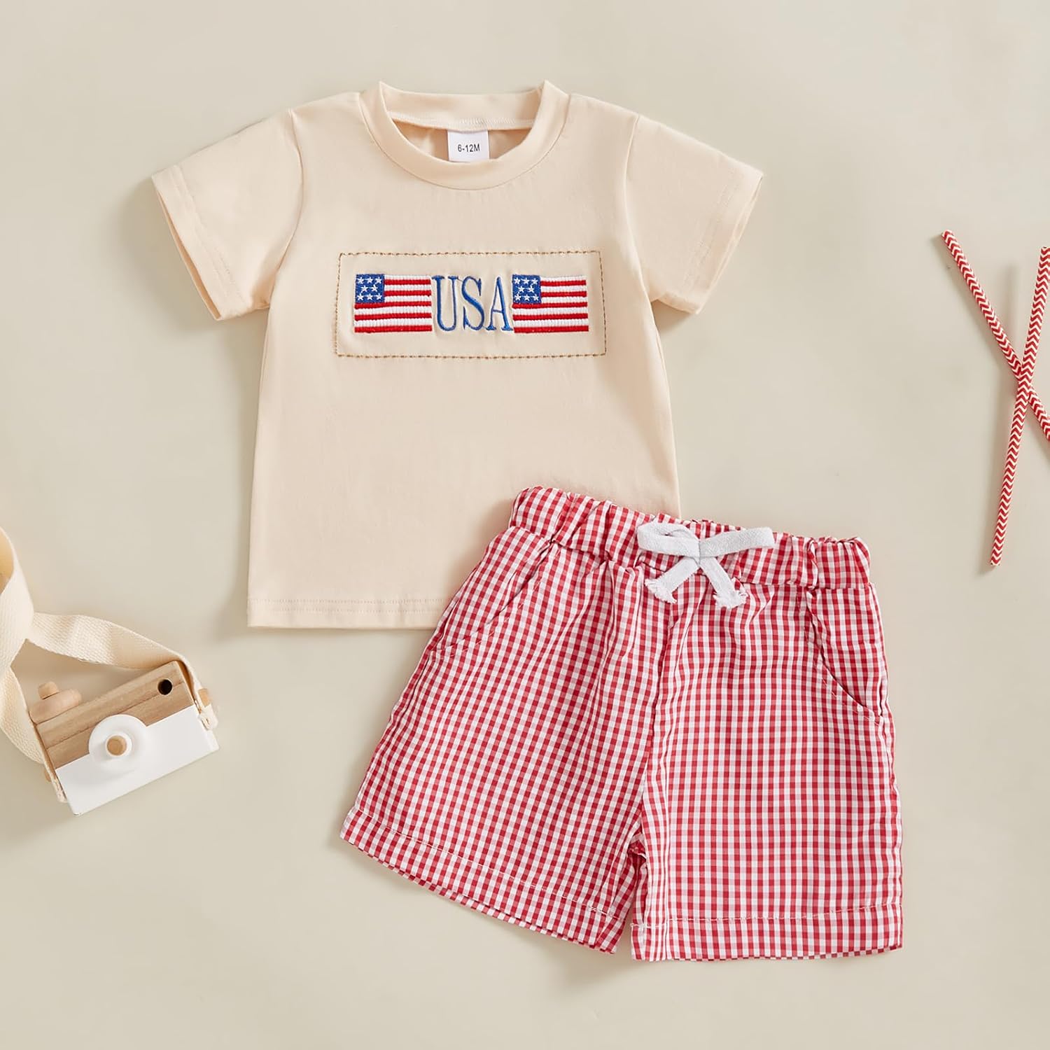 Socutebabe 4th Of July Baby Boy Girl Outfit Toddler Truck Flag T Shirt Top Shorts Fourth Of July Outfits Cute Summer Clothes
