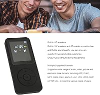 Vista 2 de Asixxsix Mp3 Player, Music Player with 5.0, 1W 8 HD Speaker, FM Radio, HiFi Lossless Sound, Digital Player for APE, FLAC, MP3, WMA, WAV, AAC LC