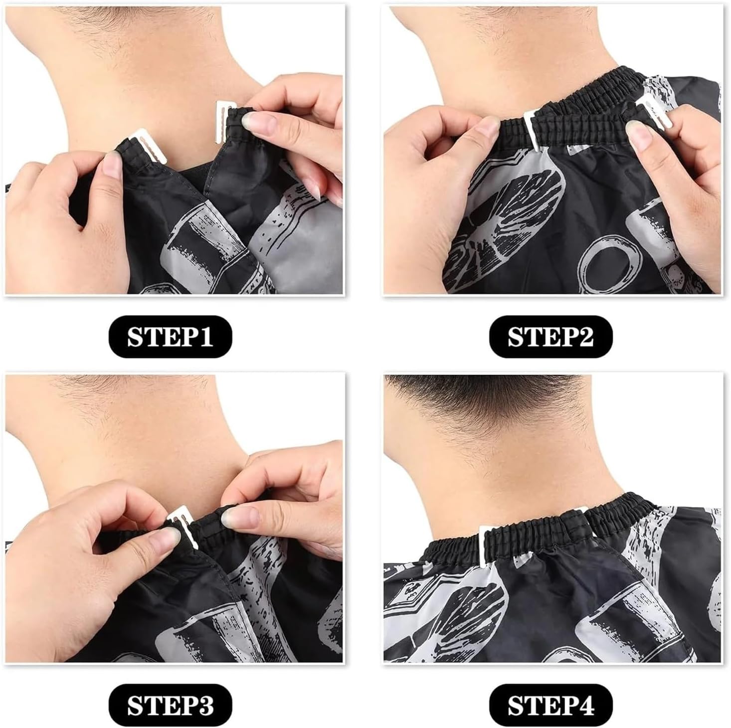 Capes Cutting Waterproof Non Sticky Hair Cloth Hairdressing Capeswith See-Through Window Cape
