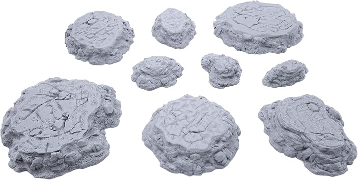 EnderToys Modular Hills by Printable Scenery - Compatible with Dungeons and Dragons DND, D&D, 28mm Miniature Wargaming, Tabletop RPGs, Wargame Scenery