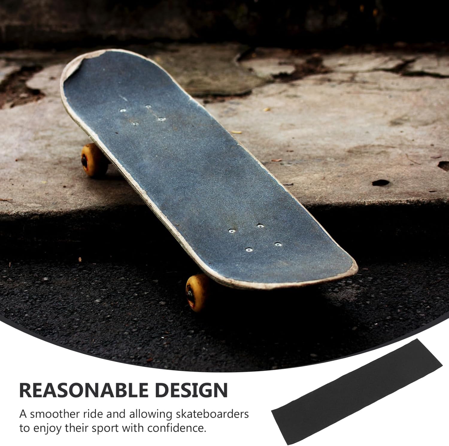 Sandpaper,Skateboard Sandpaper Sand Paper Tape Stickers Skateboard Accessories Anti-Skid Skateboard Decor Cuttable Skateboard Decor Anti Slip Decking Strips Black 80ab Sandpaper