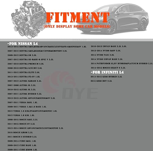 Miniatura 2 de OYEAUTO Juego de 4 bujías de iridio UF549 compatibles con Nissan Infiniti Altima Sentra Versa Rogue Cube QX60 NV200