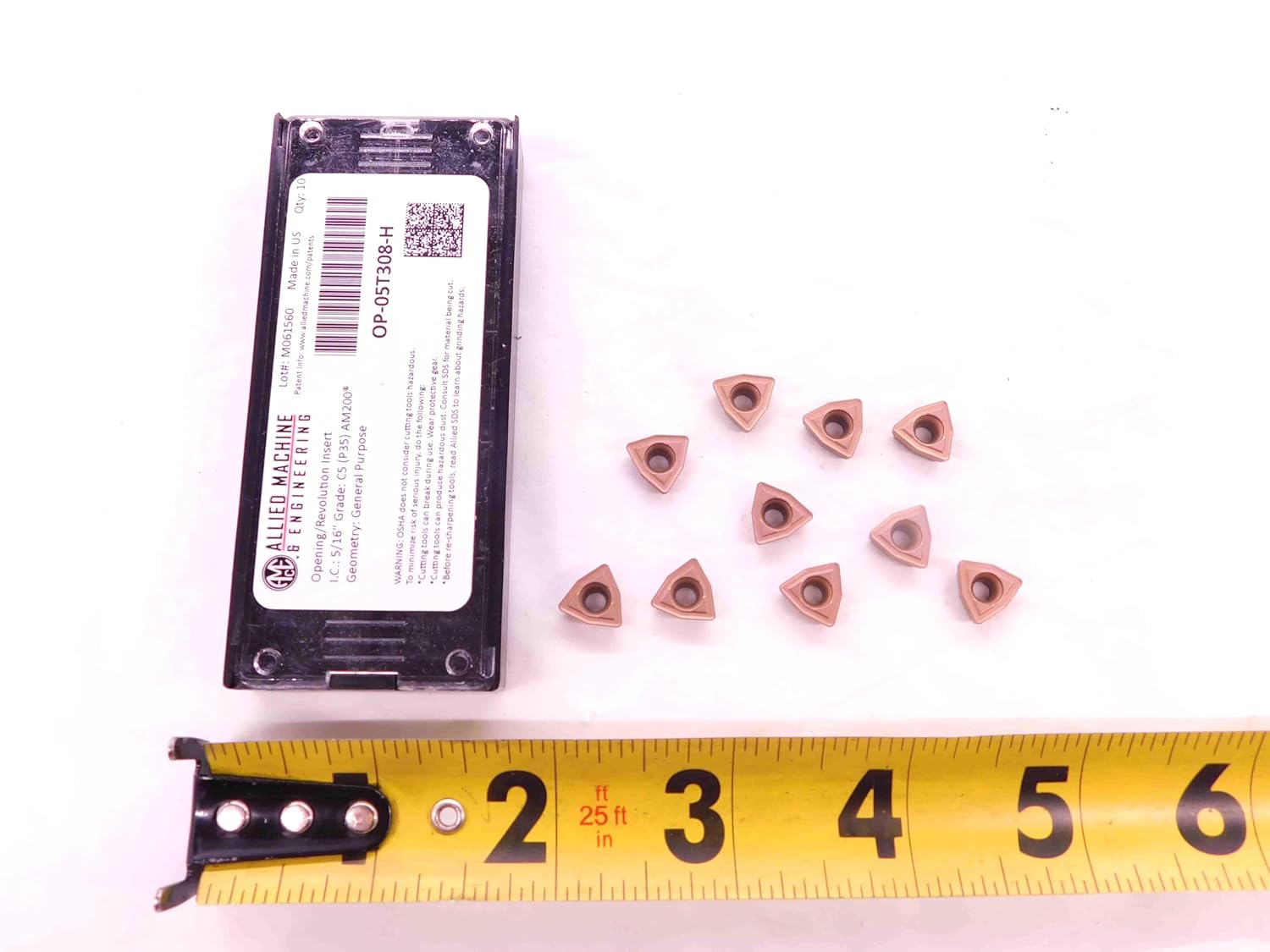 10pcs New AMEC OP-05T308-H C5 (P35) AM200 Coated Carbide INDEXABLE Drill Inserts - EA0645BL5