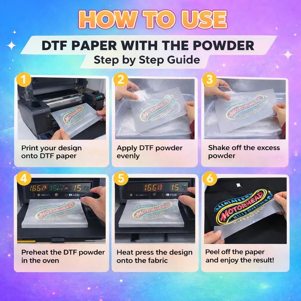 印刷可能な転写紙20枚 布用 | A4両面印刷可能用紙 光沢仕上げ&amp;コールドピール付き | インクジェットプリンター用DTF