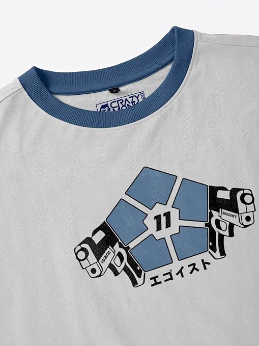 Buy Isagi Egoist Printed Anime Oversized T-Shirt - Multi Color - L