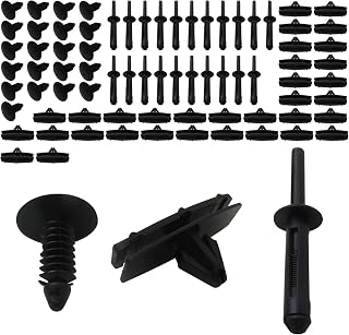 78pcs Full Fen-der Flare Hardware Clip Mounting Kit for 2018 Jeep Wrangler Unlimited Sahara Sport Utility 4-Door 2.0L 1997CC 122Cu. In. l4 MILD HYBRID EV-GAS (MHEV) by Acupress