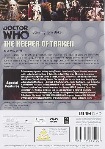 Miniatura 6 de Doctor Who New Beginnings (The Keeper of the TrakenLogopolisCastrovalva). Region 2 DVD