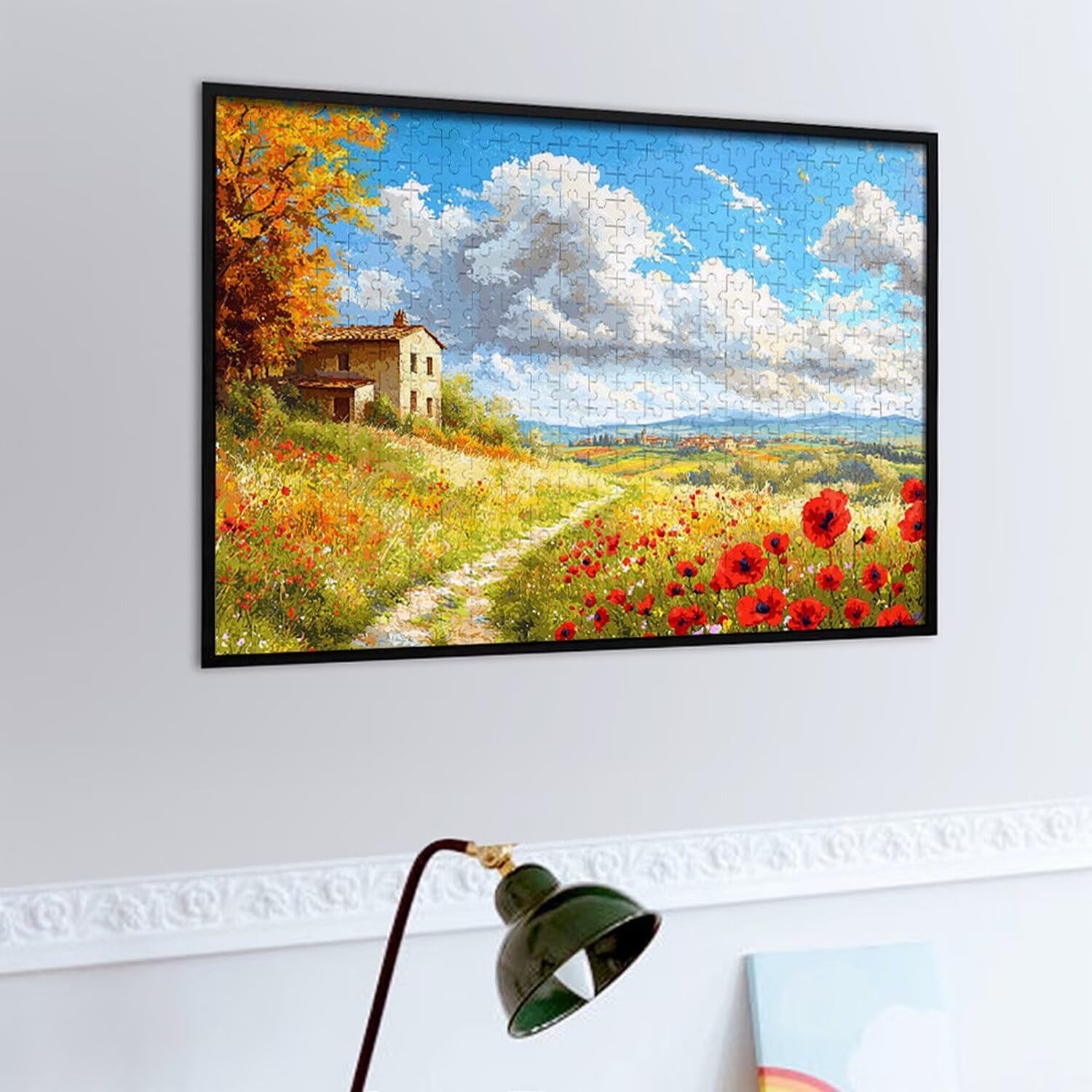 1000 sztuk puzzli, domek z widokiem 1000 sztuk puzzli dla dorosłych, prezent rocznicowy, prezent świąteczny, dekoracja domu, zapobieganie degeneracji mózgu u osób starszych v-880