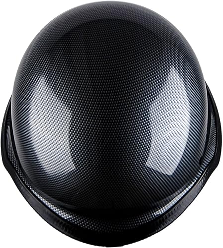 Miniatura 6 de 1Storm Casco de media cara para motocicleta, estilo alemán abierto, aprobado por DOT HKY602 Fiber Black