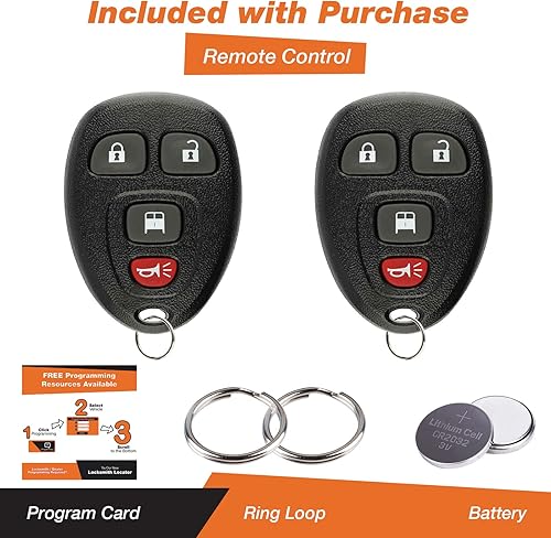 Miniatura 2 de Discount Keyless Llavero de coche con control remoto para Chevrolet Express OUC60270 (paquete de 2)
