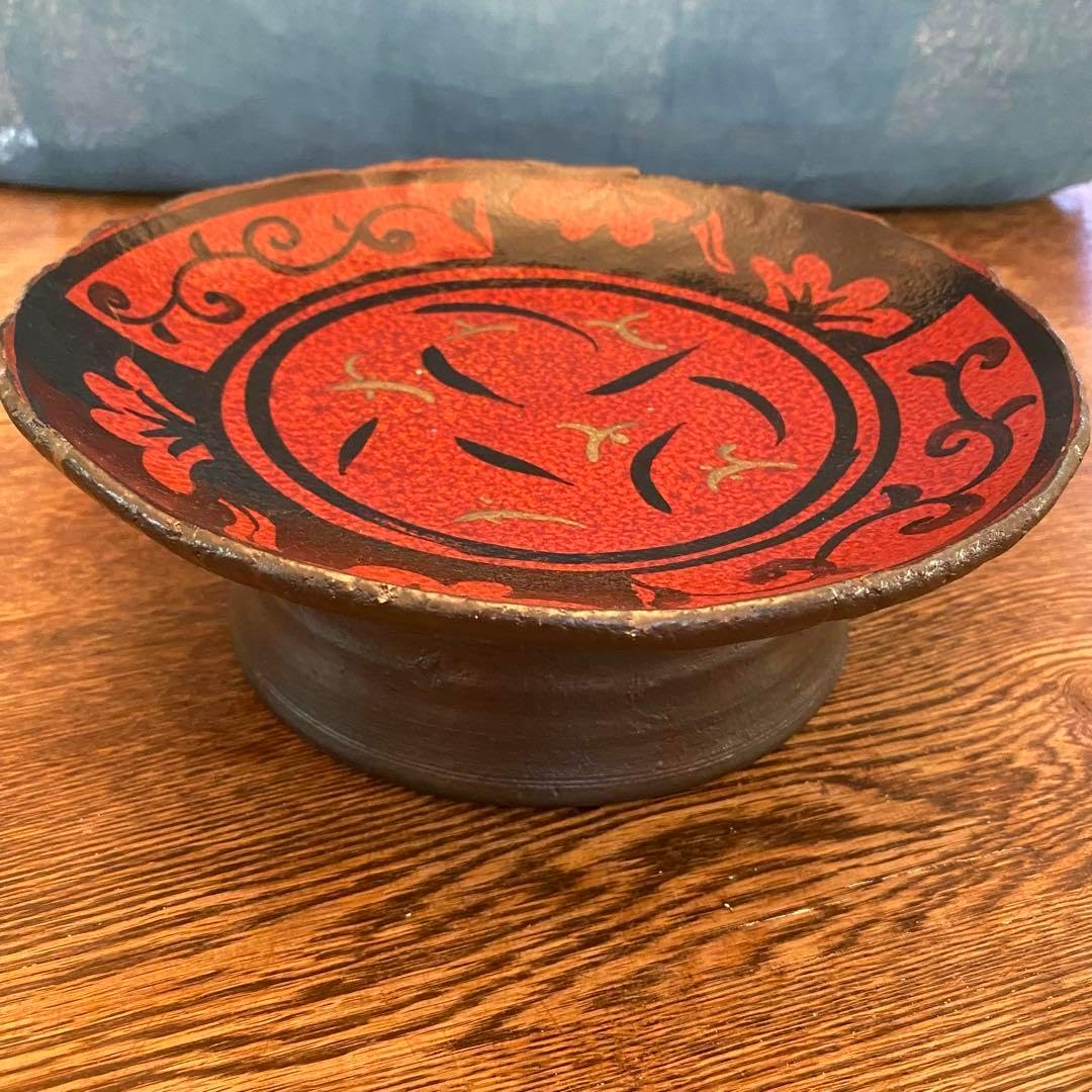 4有田焼田清窯 太白金線梅結び銘々皿