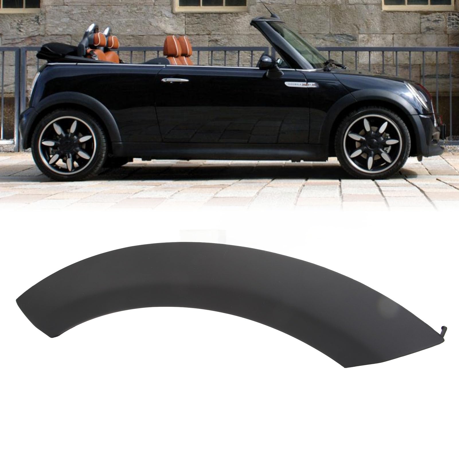Fabater Sourcil de Roue, côté Droit et côté Gauche, Garde-Boue Supérieur Inférieur, Garniture de Passage de Roue, Bandes de Garde-Boue, Accessoires de Voiture pour R50 R53